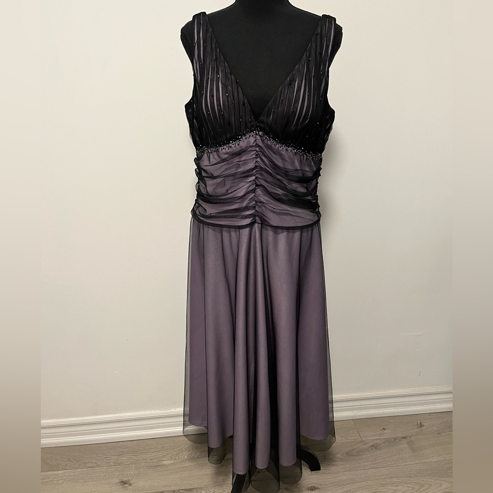 Lavender evening gown